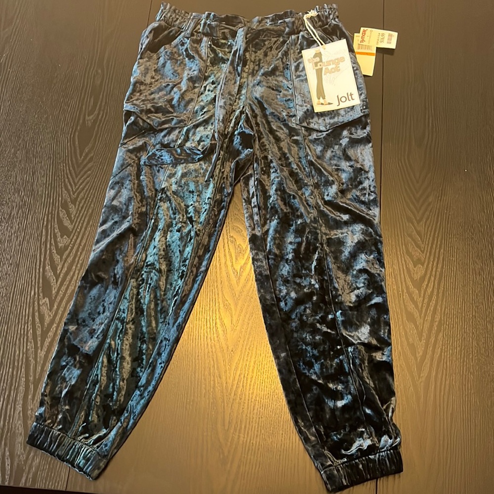 Crushed velvet pants